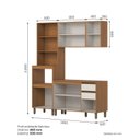 Ver imagem 4 de Cozinha Modulada Compacta 4 Peças com Torre Quente 2 Fornos Venaly