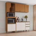 Ver imagem 1 de Cozinha Modulada Compacta 4 Peças com Torre Quente 2 Fornos Venaly