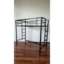 Ver imagem 3 de Beliche Solteiro Somente Parte de Cima Aço Ferro Metal Robusto Cor Preto Estilo Industrial Be-05