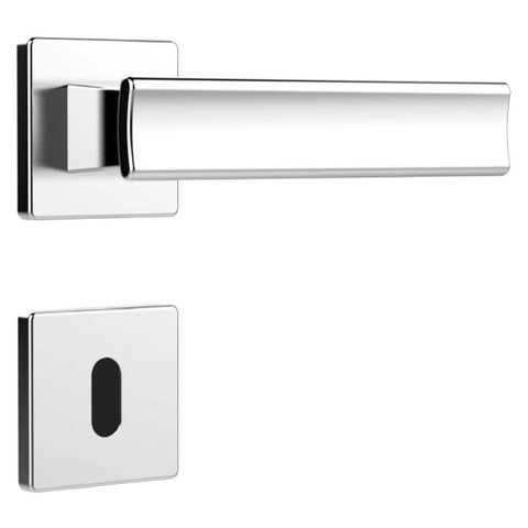 Fechadura para Porta Interna MZ640 Cromada 40mm com Roseta - 03640B4CR - PAPAIZ FECHADURA 4400 R264 