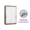 Ver imagem 3 de Guarda Roupa Modulado Casal Queen 1,58 M Porta Correr Canto Paris Luciane M07:azul