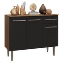 Ver imagem 2 de Buffet Aparador 105cm 3 Portas e 1 Gaveta Madesa