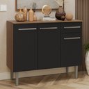 Ver imagem 1 de Buffet Aparador 105cm 3 Portas e 1 Gaveta Madesa