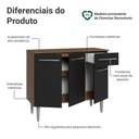 Ver imagem 4 de Buffet Aparador 105cm 3 Portas e 1 Gaveta Madesa