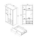 Ver imagem 5 de Conjunto Berço c/Colchão e Guarda-Roupa Ditália Bbi-56 Bb-322 Branco