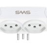 Carregador SMS 2 USB + 2 tomadas branco - 62333 - 5