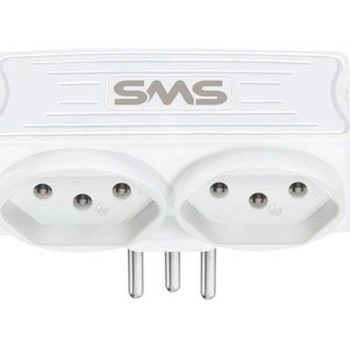 Carregador SMS 2 USB + 2 tomadas branco - 62333 - 2