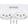 Carregador SMS 2 USB + 2 tomadas branco - 62333 - 2