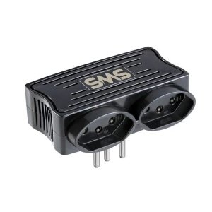 Acessorios Sms 62332 Carregador 2 USB + 2 Tomadas Preto