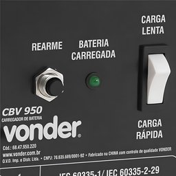 Carregador de Bateria 220v Cbv950 Amarelo Vonder - 3
