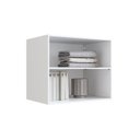 Ver mais imagens de Quarto Modulado 100% MDF 5 Peças Mesa de Cabeceira Esquerda 7 Portas e 2 Gavetas Integrato Branco