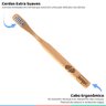 Escova Dental Infantil Bebê +3A De Bambu Cerdas Macias Biodegradável Ecológica Chicco - 2