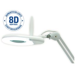 Lupa de Bancada Estética Hikari Hl-400 60 Leds Aumento 8x - 5