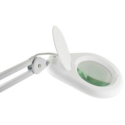 Lupa de Bancada Estética Hikari Hl-400 60 Leds Aumento 8x - 8