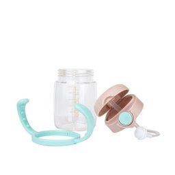 Copo de Transição com Canudo Colors Neutro – 220ml, Antivazamento - 3