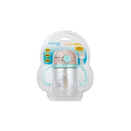 Copo de Transição com Canudo Colors Neutro – 220ml, Antivazamento - 4