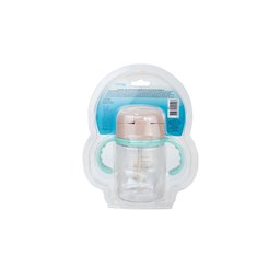 Copo de Transição com Canudo Colors Neutro – 220ml, Antivazamento - 5