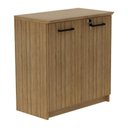 Ver imagem 2 de Balcão de Escritório 2 Portas com Chave 70cm Multimóveis Cr25344 Amêndoa