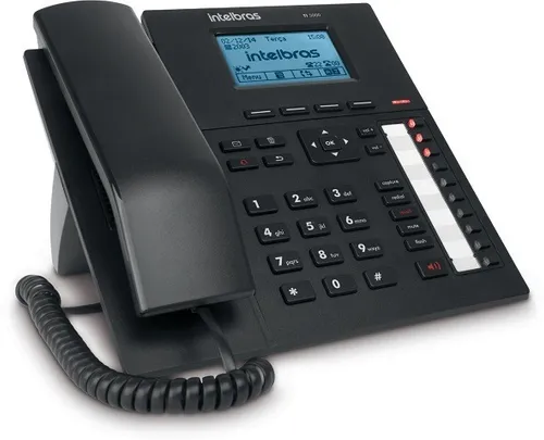 Telefone Terminal Inteligente Digital Para Linha Impacta TI 5000 PABX Intelbras Preto - 3