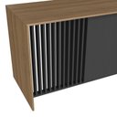 Ver imagem 6 de Mesa de Escritorio Escrivaninha 2 Gavetas 120cm Mel/Grafite - Faema Móveis