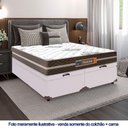 Ver imagem 2 de Cama Box Baú Casal Bipartido Sintético + Colchão Molas Ensacadas Texas Prime Colchões