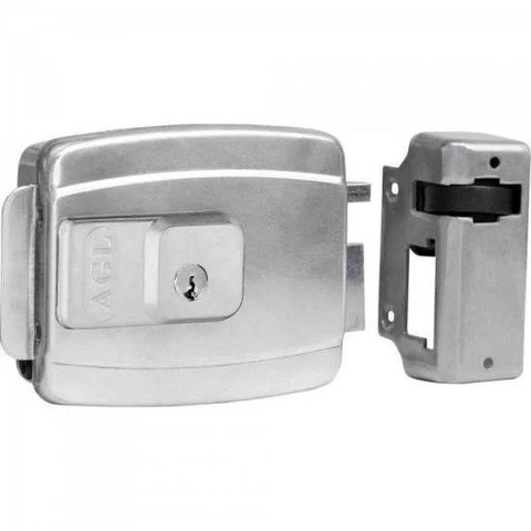Fechadura para Portao 12V IX-100 Cromada AGL