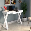 Ver imagem 3 de Escrivaninha Mesa de Estudos para Notebook Veneza Ii Branco
