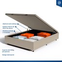 Ver imagem 5 de Cama Box Baú com Colchão de Espuma D45 Pillow Top Ortopédico Domo Casal 138cm