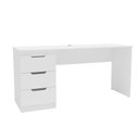 Ver imagem 2 de Mesa para Escritório Madri 3 Gavetas Branco - Politorno