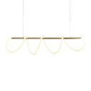 Ver imagem 2 de Lustre Pendente Taschibra Zurique Led Bivolt Dourado 3000k Luz Amarela 15051077