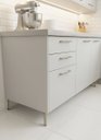 Ver imagem 4 de Kit 4 Pés de Metal L 18cm Lateral Champagne Multiuso Armário Sofá Cama Casa Cozinha