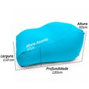 Ver imagem 5 de Puff Poltrona Grande Senso Ergonômico Luxo Malha Fria Poliamida Micropérolas Eps 3mm Good Pufes