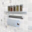 Ver imagem 7 de Suporte Parede Porta Papel Toalhas e Temperos Cozinha Estilo Industrial Branco Laca