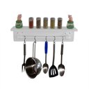 Ver imagem 3 de Prateleira Temperos Utensílios e Panelas Cozinha Estilo Industrial Branco Laca