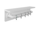 Ver imagem 6 de Prateleira Temperos Utensílios e Panelas Cozinha Estilo Industrial Branco Laca