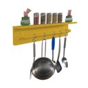 Ver imagem 5 de Prateleira Temperos Utensílios e Panelas Cozinha Estilo Industrial Amarelo Laca