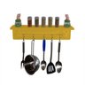 Prateleira Temperos Utensílios e Panelas Cozinha Estilo Industrial Amarelo Laca - 4