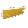 Prateleira Temperos Utensílios e Panelas Cozinha Estilo Industrial Amarelo Laca - 2