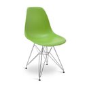Ver imagem 2 de Kit 2 Cadeiras Eames Eiffel Jantar Verde Musgo Ferro Cromado