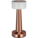 Ver imagem 1 de Luminaria Decorativa Enfeite de Mesa Led Usb Home&co Metal 21x9x9cm Cobre