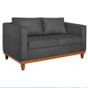 Ver imagem 2 de Sofá 3 Lugares Europa 180 cm Estilo Conforto e Elegância Linho Cinza Escuro - ADJ Decor