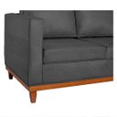 Ver imagem 5 de Sofá 3 Lugares Europa 180 cm Estilo Conforto e Elegância Linho Cinza Escuro - ADJ Decor