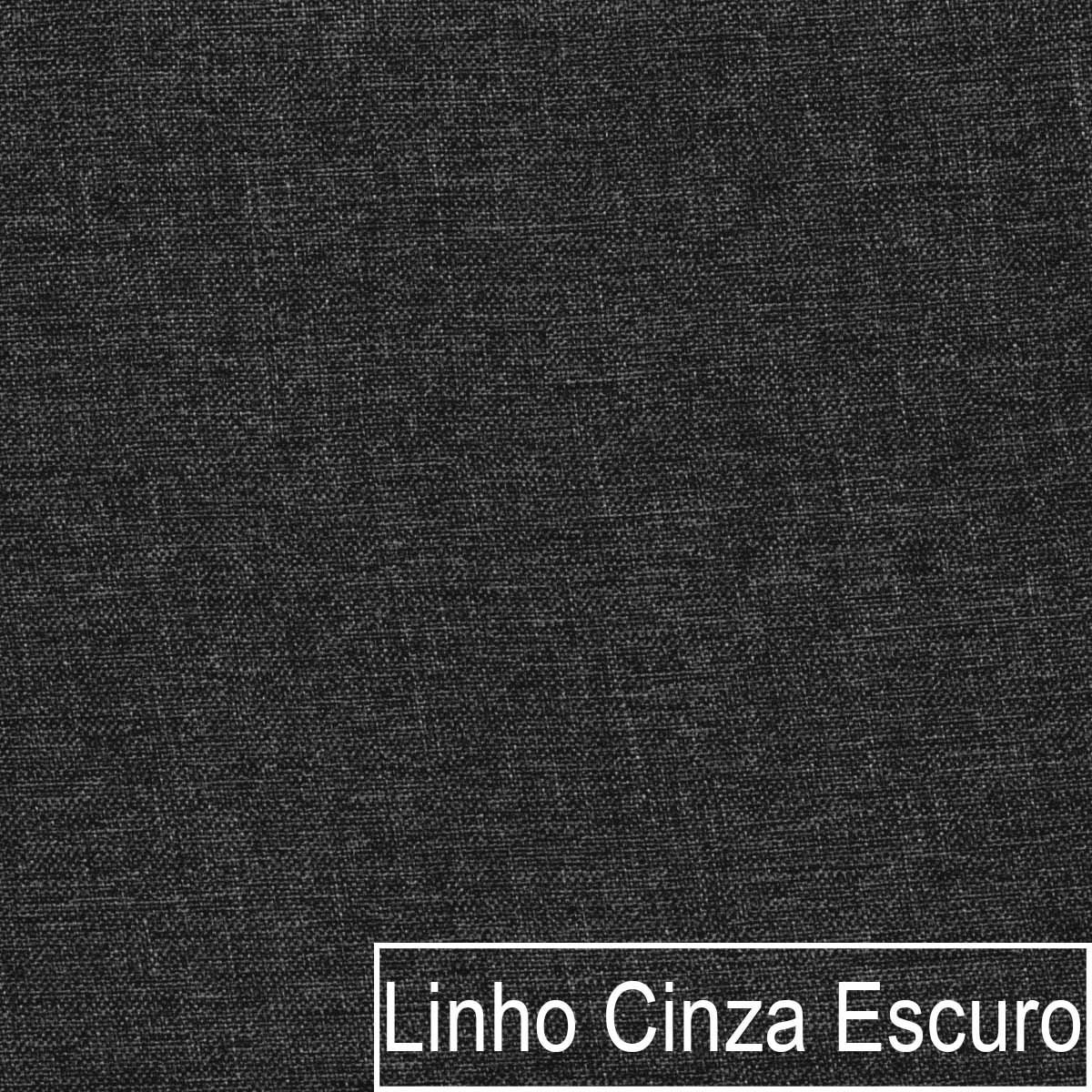 Sofá 3 Lugares Europa 180 cm Estilo Conforto e Elegância Linho Cinza Escuro - ADJ Decor - 6