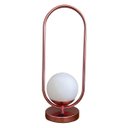 Ver imagem 5 de Abajur Luminaria de Mesa Moderno Oval com Globo 12cm Decoração Casa Sala Quarto Escritório