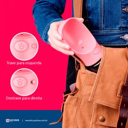 Bebedouro pet 550ml XH Bb-07 Azul claro - 4