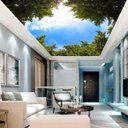 Ver imagem 1 de Adesivo Decorativo de Teto Céu Azul com Árvore Verde