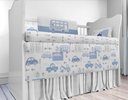 Ver imagem 6 de Kit Berço Enxoval de Bebê Carrinhos Azul Menino