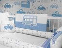 Ver imagem 5 de Kit Berço Enxoval de Bebê Carrinhos Azul Menino