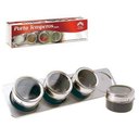 Ver imagem 1 de Porta Temperos Magnético Com 4 Peças Inox mais Suporte 6451