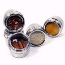 Ver imagem 3 de Porta Temperos Magnético Com 4 Peças Inox mais Suporte 6451